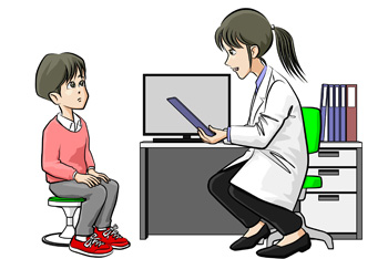 先生と患者のイメージ図